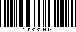 Código de barras (EAN, GTIN, SKU, ISBN): '7702626204062'