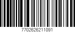 Código de barras (EAN, GTIN, SKU, ISBN): '7702626211091'