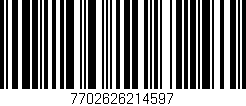 Código de barras (EAN, GTIN, SKU, ISBN): '7702626214597'