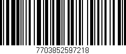 Código de barras (EAN, GTIN, SKU, ISBN): '7703852597218'