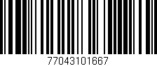 Código de barras (EAN, GTIN, SKU, ISBN): '77043101667'