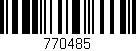 Código de barras (EAN, GTIN, SKU, ISBN): '770485'
