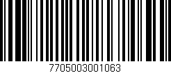 Código de barras (EAN, GTIN, SKU, ISBN): '7705003001063'