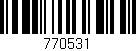 Código de barras (EAN, GTIN, SKU, ISBN): '770531'