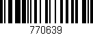 Código de barras (EAN, GTIN, SKU, ISBN): '770639'