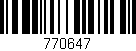 Código de barras (EAN, GTIN, SKU, ISBN): '770647'