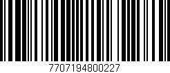 Código de barras (EAN, GTIN, SKU, ISBN): '7707194800227'