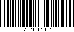 Código de barras (EAN, GTIN, SKU, ISBN): '7707194810042'