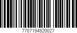 Código de barras (EAN, GTIN, SKU, ISBN): '7707194820027'
