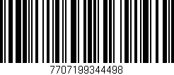 Código de barras (EAN, GTIN, SKU, ISBN): '7707199344498'