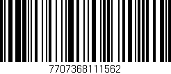 Código de barras (EAN, GTIN, SKU, ISBN): '7707368111562'