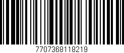 Código de barras (EAN, GTIN, SKU, ISBN): '7707368118219'