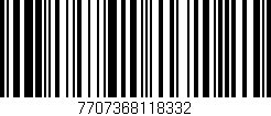 Código de barras (EAN, GTIN, SKU, ISBN): '7707368118332'