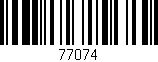 Código de barras (EAN, GTIN, SKU, ISBN): '77074'