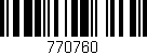 Código de barras (EAN, GTIN, SKU, ISBN): '770760'