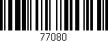 Código de barras (EAN, GTIN, SKU, ISBN): '77080'