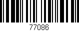 Código de barras (EAN, GTIN, SKU, ISBN): '77086'