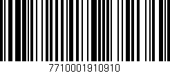 Código de barras (EAN, GTIN, SKU, ISBN): '7710001910910'