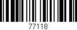 Código de barras (EAN, GTIN, SKU, ISBN): '77118'
