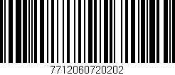 Código de barras (EAN, GTIN, SKU, ISBN): '7712060720202'