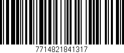 Código de barras (EAN, GTIN, SKU, ISBN): '7714821841317'
