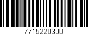 Código de barras (EAN, GTIN, SKU, ISBN): '7715220300'