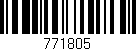 Código de barras (EAN, GTIN, SKU, ISBN): '771805'