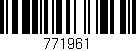 Código de barras (EAN, GTIN, SKU, ISBN): '771961'