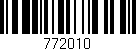 Código de barras (EAN, GTIN, SKU, ISBN): '772010'