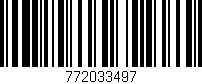 Código de barras (EAN, GTIN, SKU, ISBN): '772033497'