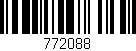 Código de barras (EAN, GTIN, SKU, ISBN): '772088'