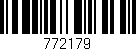 Código de barras (EAN, GTIN, SKU, ISBN): '772179'