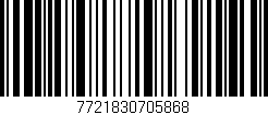 Código de barras (EAN, GTIN, SKU, ISBN): '7721830705868'