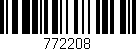 Código de barras (EAN, GTIN, SKU, ISBN): '772208'
