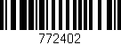 Código de barras (EAN, GTIN, SKU, ISBN): '772402'