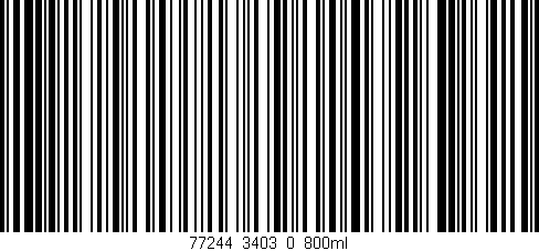 Código de barras (EAN, GTIN, SKU, ISBN): '77244_3403_0_800ml'