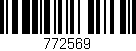 Código de barras (EAN, GTIN, SKU, ISBN): '772569'