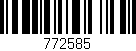 Código de barras (EAN, GTIN, SKU, ISBN): '772585'