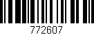 Código de barras (EAN, GTIN, SKU, ISBN): '772607'