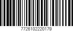 Código de barras (EAN, GTIN, SKU, ISBN): '7726102220179'