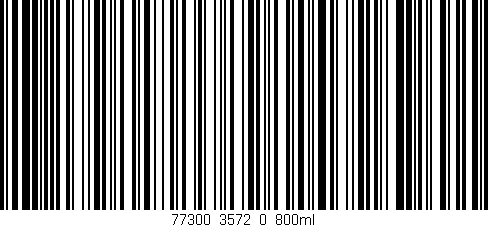 Código de barras (EAN, GTIN, SKU, ISBN): '77300_3572_0_800ml'
