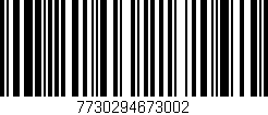 Código de barras (EAN, GTIN, SKU, ISBN): '7730294673002'