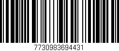 Código de barras (EAN, GTIN, SKU, ISBN): '7730983694431'