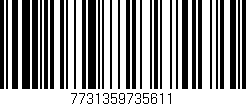 Código de barras (EAN, GTIN, SKU, ISBN): '7731359735611'