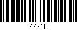 Código de barras (EAN, GTIN, SKU, ISBN): '77316'