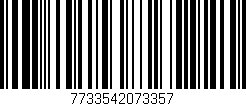 Código de barras (EAN, GTIN, SKU, ISBN): '7733542073357'
