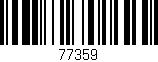 Código de barras (EAN, GTIN, SKU, ISBN): '77359'