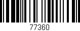 Código de barras (EAN, GTIN, SKU, ISBN): '77360'