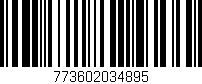 Código de barras (EAN, GTIN, SKU, ISBN): '773602034895'