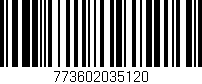 Código de barras (EAN, GTIN, SKU, ISBN): '773602035120'